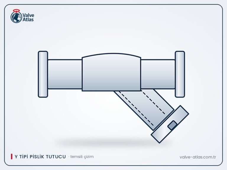 Y tipi pislik tutucu (süzgeç), temsili çizim
